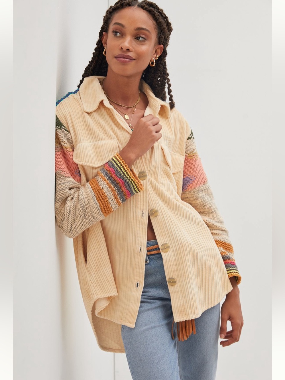 Anthropologie Pilcro Easygoing Shirt Jacket, XS